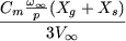    w
Cm-p oo (Xg-+-Xs)
     3V oo 